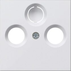 GIRA - cache prise d'antenne coaxiale System 55 blanc - 086903
