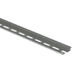 Détails visibles de Rail Oméga perforé blanc Sendz 7,5 x 35 mm pour Rails DIN