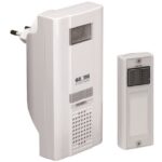 Grothe - MISTRAL 400 Kit carillon S. fils 150m récept. 230V/6 melod/ FLASH /Blanc - 43310