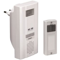 Grothe - MISTRAL 400 Kit carillon S. fils 150m récept. 230V/6 melod/ FLASH /Blanc - 43310