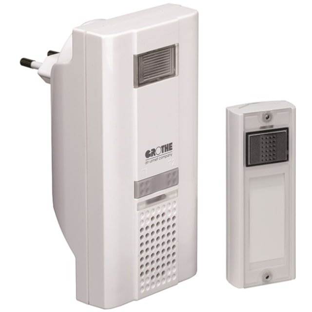 Grothe - MISTRAL 400 Kit carillon S. fils 150m récept. 230V/6 melod/ FLASH /Blanc - 43310 Grothe - MISTRAL 400 Kit carillon S. fils 150m récept. 230V/6 melod/ FLASH /Blanc - 43310