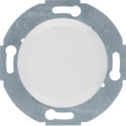 Détails visibles de Cache-trou avec support métal Série 1930 blanc pour Obturateurs et Cache-trous