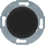 HAGER - Cache-trou avec support métallique Serie 1930 noir