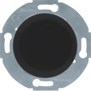 HAGER - Cache-trou avec support métallique Serie 1930 noir
