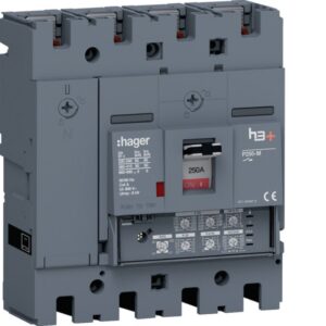 HAGER - Disjoncteur boîtier moulé P250 4P 50kA 250A LSI - HMT251JR