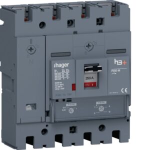 HAGER - Disjoncteur boîtier moulé P250 4P 50kA 250A TM - HMT251DR