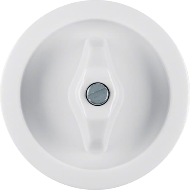 HAGER - Enjoliveur et manette pr interrupteurs/poussoirs rotatifs Serie 1930 blanc polai - WTW1000WG HAGER - Enjoliveur et manette pr interrupteurs/poussoirs rotatifs Serie 1930 blanc polai - WTW1000WG