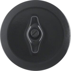 HAGER - Enjoliveur et manette pr interrupteurs/poussoirs rotatifs Serie 1930 noir