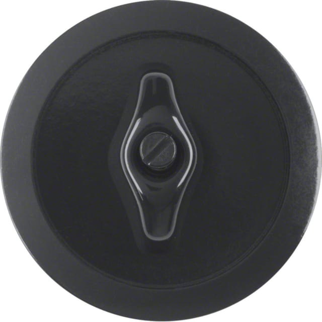 HAGER - Enjoliveur et manette pr interrupteurs/poussoirs rotatifs Serie 1930 noir HAGER - Enjoliveur et manette pr interrupteurs/poussoirs rotatifs Serie 1930 noir