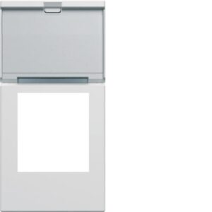 HAGER - Enjoliveur pour prise RJ45 gallery porte-etiquette 1M blanc polaire - WXD205B