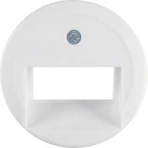 HAGER - Enjoliveur pr prise informatique double Serie 1930 blanc polaire