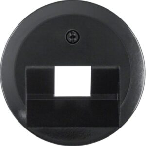HAGER - Enjoliveur pr prise informatique simple Serie 1930 noir