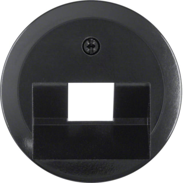 HAGER - Enjoliveur pr prise informatique simple Serie 1930 noir HAGER - Enjoliveur pr prise informatique simple Serie 1930 noir