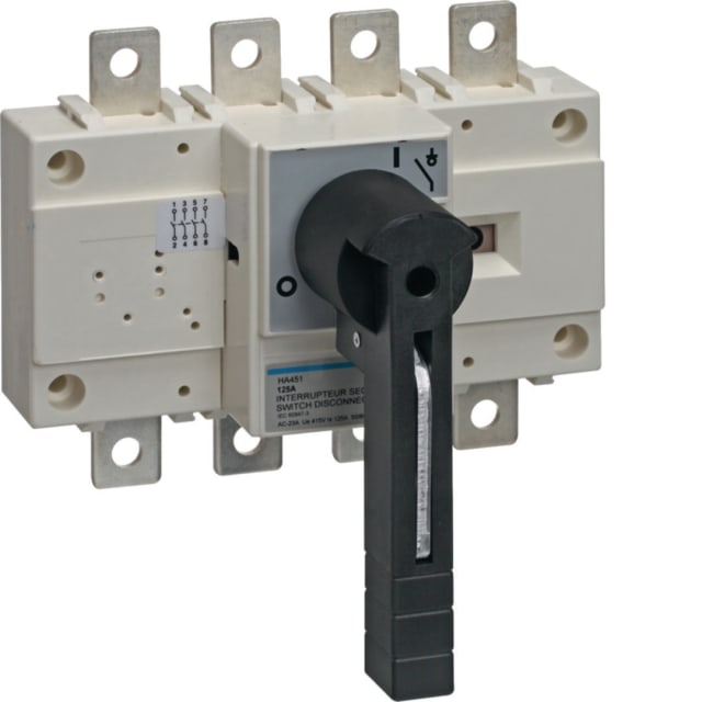 HAGER - Interrupteur général 4P - 125A - HA451