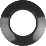HAGER - Plaque de recouvrement pvc 1 poste Serie 1930 noir
