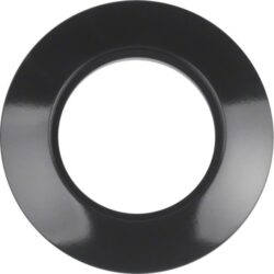HAGER - Plaque de recouvrement pvc 1 poste Serie 1930 noir