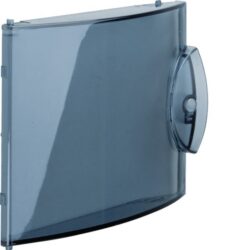 HAGER - Porte transparente pour cache-bornes GD104E - GP104T