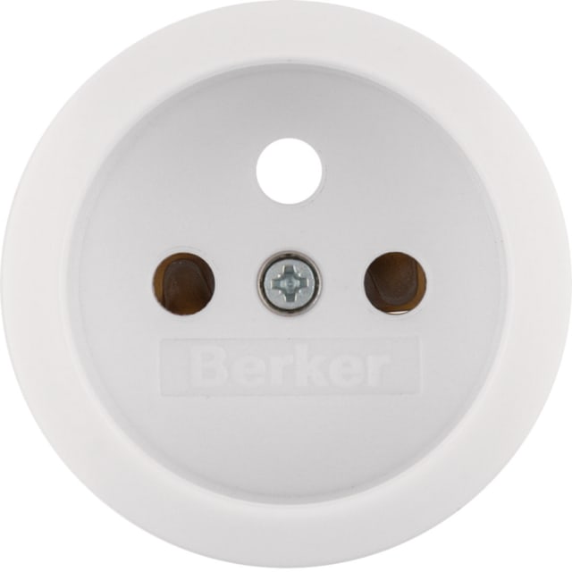 HAGER - Set de finition pr prise de courant avec terre Serie 1930 blanc polaire HAGER - Set de finition pr prise de courant avec terre Serie 1930 blanc polaire