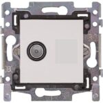 HIRSCHMANN - EDB 02 C NCP Prise mural coax TV avec enjoliveur blanc Niko - 695020777