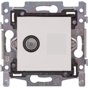 HIRSCHMANN - EDB 02 C NCP Prise mural coax TV avec enjoliveur blanc Niko - 695020777