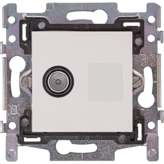 HIRSCHMANN - EDB 02 C NCP Prise mural coax TV avec enjoliveur blanc Niko - 695020777 HIRSCHMANN - EDB 02 C NCP Prise mural coax TV avec enjoliveur blanc Niko - 695020777