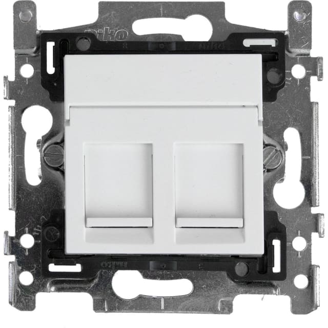 HIRSCHMANN - Socle prise de courant data 2x RJ45 CAT6A - 695020696