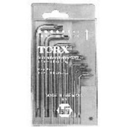Jeu de clés mâles Torx coudées T9 à T40, configuration visible