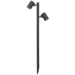 INDIGO - GUNZY 2 P 2x8W 2x760Lm 3000K 38° IP66 Anthracite - OU457WW24
