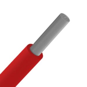 INSTALLATIEKABEL - VOBst H07V-KT fil PVC souple étamé 750V Eca 70°C Rouge 10mm² - H07V-KT10R-ECA R 100