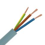 INSTALLATIEKABEL - VTMB H05VV-F câble de raccordement PVC souple gaine rainurée 500V gris 3G0