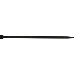 Collier de serrage noir 135 x 2,5 mm, configuration visible