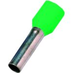 Détails visibles de Embout de câble isolé DIN 46228 6 mm² 12 mm vert pour Embouts de câblage