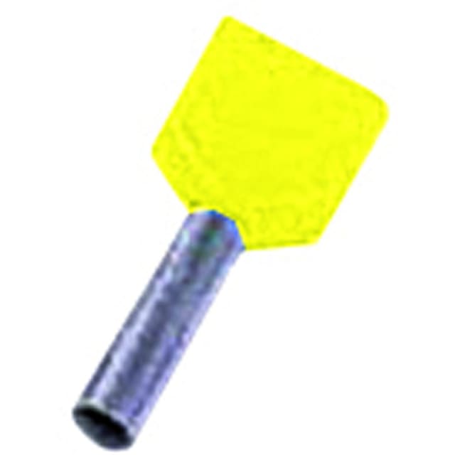Intercable tools - Embout de câble isolé double 2 x 6mm² 14mm jaune - 180802