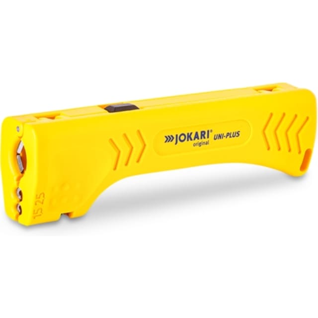 Jokari Couteau à dégainer 30400J Couteau à dégainer jaune pour câble rond jusqu à 11 mm