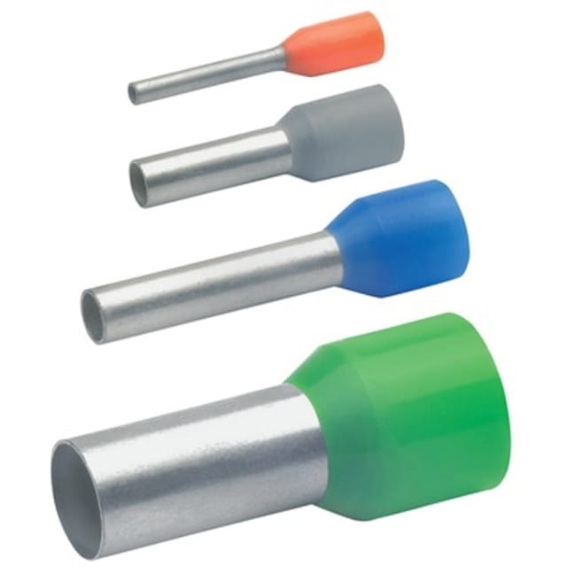 KLAUKE - Douille terminale isolée code couleur allemand 4mm² 18mm cuivre - 174/GRL