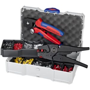 KNIPEX - Assortiment de cosses + pince à sertir & pince à dénuder