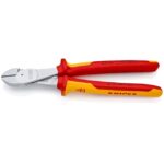 Détails visibles de Pince coupante de côté VDE forte démultiplication 250 mm pour Pinces coupantes