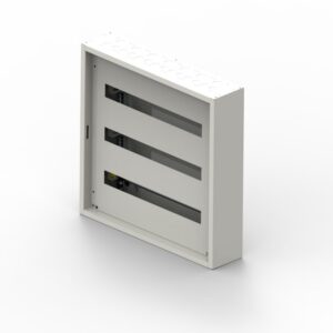 Détails visibles de Armoire électrique saillie XL3 S 160 3x24 modules pour Tableaux de distribution