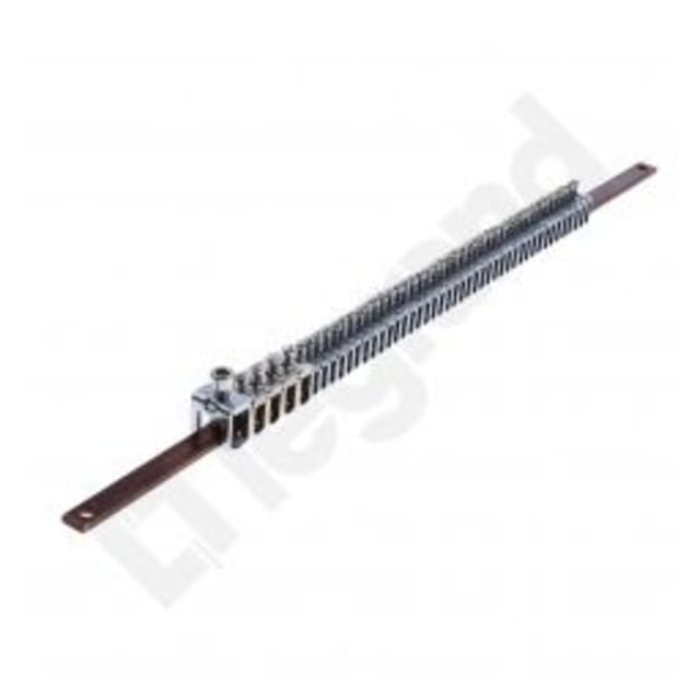 LEGRAND - Barre cuivre plate 12 x 4 mm avec étriers - longueur 455 mm - 037302