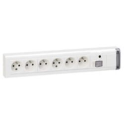 LEGRAND - Bloc multipr.6x(2P+T)+int+disj 10/16A 250V blanc sans cordon - 050617