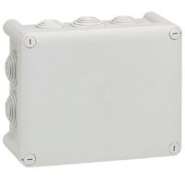 LEGRAND - Boîte rectangul. Plexo IP 55 étanche - gris - 10 embouts - 092052 LEGRAND - Boîte rectangul. Plexo IP 55 étanche - gris - 10 embouts - 092052