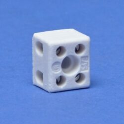 LEGRAND - Bornier porcelaine bipolaire 1 trou fix. - 21x18x16 - blanc - 034332