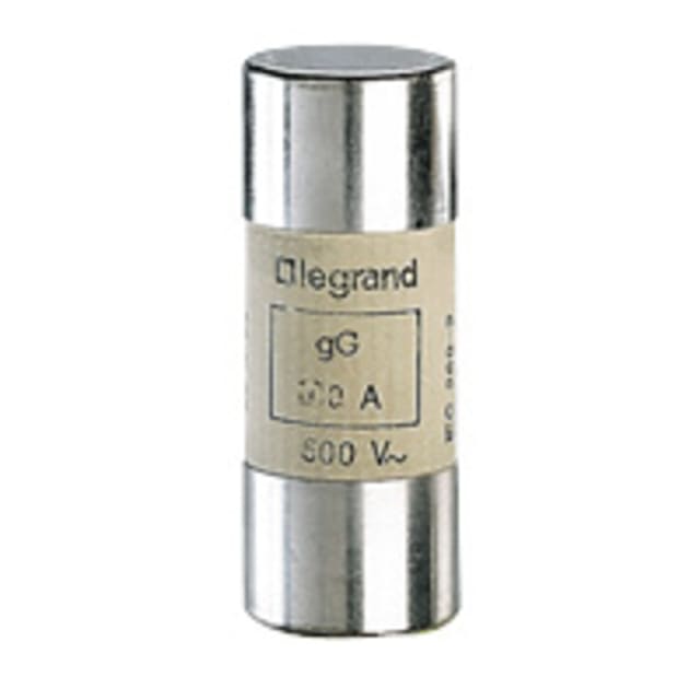 Cartouche fusible cylindrique gG LEGRAND Lexic détail produit Détails visibles de Cartouche fusible cylindrique gG 22x58 16A 500V pour Fusibles