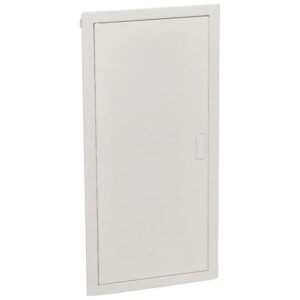 Détails visibles de Coffret électrique encastré 48 modules porte métal pour Coffrets encastrés