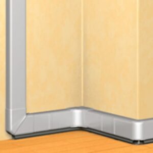 Détails visibles de Goulotte aluminium 65x105 mm avec couvercle 85 mm pour Goulottes métalliques