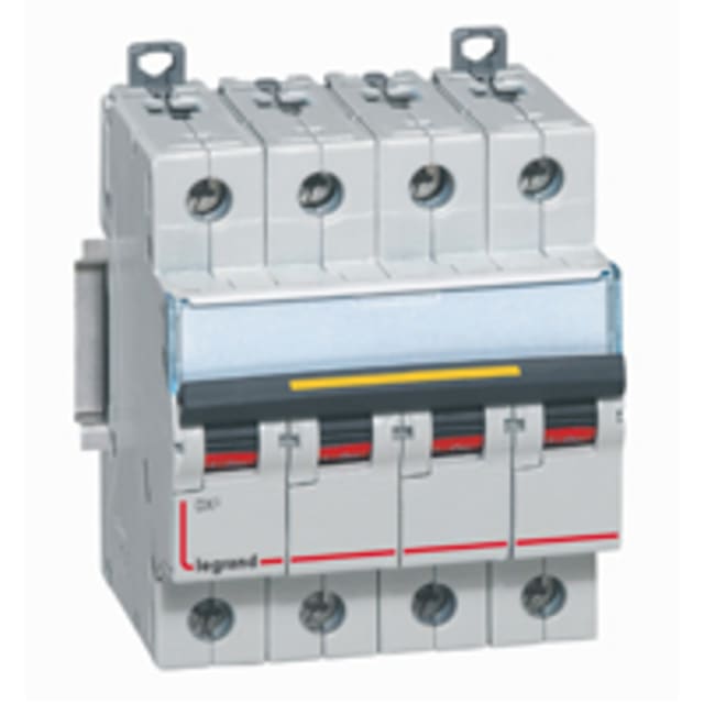 LEGRAND - Disjoncteur DX³ 10000A/16kA 4P C25 400V - 4 modules - 409338