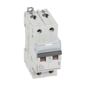 LEGRAND - Disjoncteur DX³ 6000A/10kA 2P B16 230/400V - 2 modules - 407509