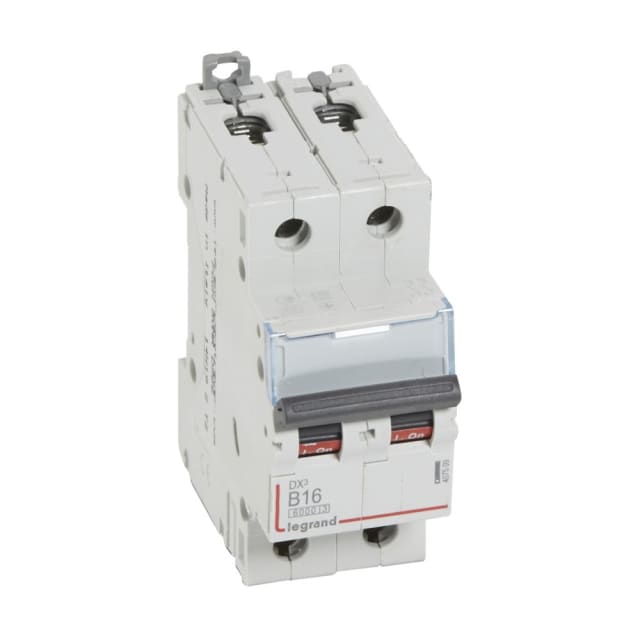 LEGRAND - Disjoncteur DX³ 6000A/10kA 2P B16 230/400V - 2 modules - 407509
