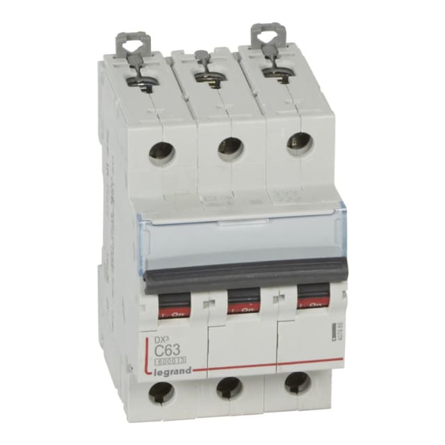 LEGRAND - Disjoncteur DX³ 6000A/10kA 3P C63 400V 3 modules - 407865
