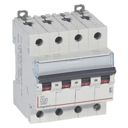 LEGRAND - Disjoncteur DX³ 6000A/10kA 4P D20 400V 4 modules - 408148